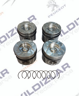 Citroen Piston Segman 1.6 HDI 16V 0.50-0.40 Kısa (Takım) 0628V6-0628W0-0628R4 resmi