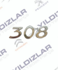 Peugeot 308 Yazısı 8665VG resmi